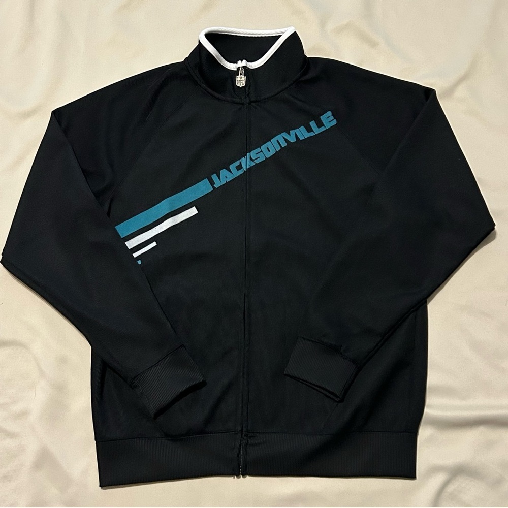 Vintage NFL Proline Jacksonville Jaguars Ribbed Zipper Jacket - L
